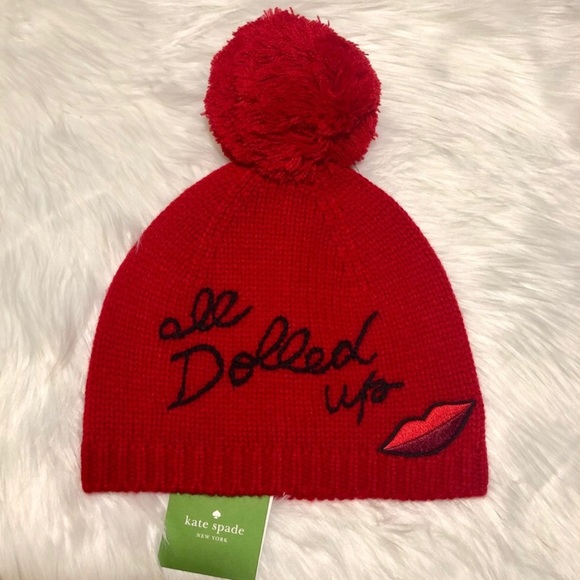 Kate Spade Pom Pom Beanie NWT - Picture 6 of 9